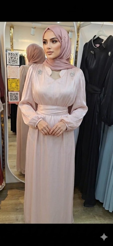 فستان اورجنزا دبل بروش